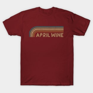 April Wine Retro Stripes T-Shirt